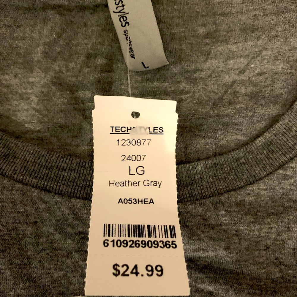 Women’s NASA Launch America Gray T Shirt-size L, slim fit. NWT - Picture 3 of 7